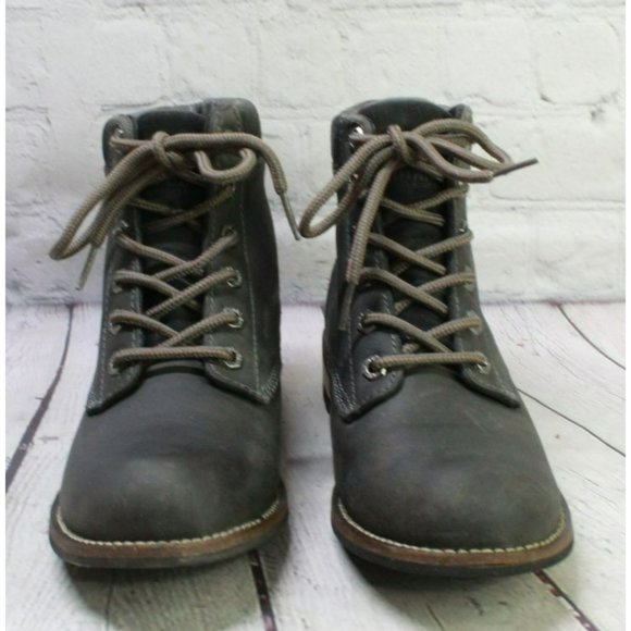 Kodiak Jaya Black Leather Lace Up Waterproof Slip Resistant Ankle Boots Size 7.5 - Picture 4 of 9